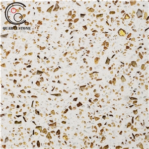 Gem Series Quartz Stone Top Dining Tables Multi Color Stone