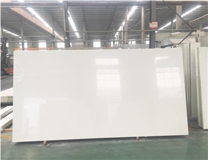 Good Price Polished Pure White Artificial Quartz Engineered Stone