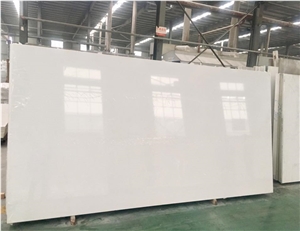 Good Price Polished Pure White Artificial Quartz Engineered Stone