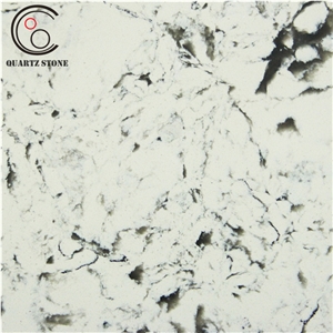 Linyi Artificial Quartz Stone Carrara Marble Looks