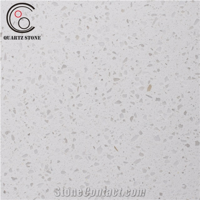 Pure White Quartz Stone Slab