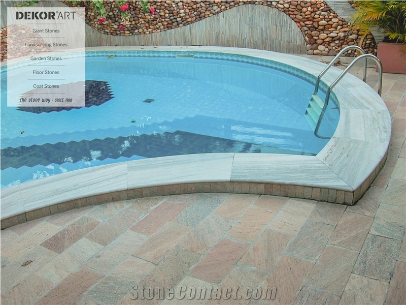 Malibu Quartzite Landscaping Stones, Pool Coping