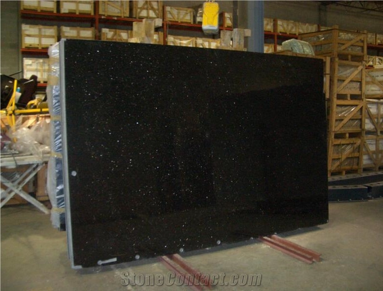 Black Galaxy Granite Slabs