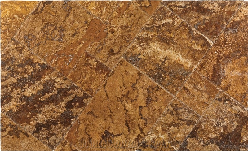 Mystic Travertine Pattern Tumbled Finish