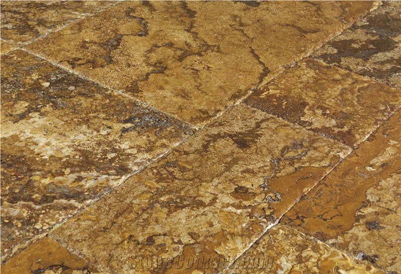 Mystic Travertine Pattern Tumbled Finish