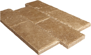Noce Travertine Pattern Slabs & Tiles, Turkey Brown Travertine