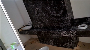 Cosmic Black Granite Vanity Top