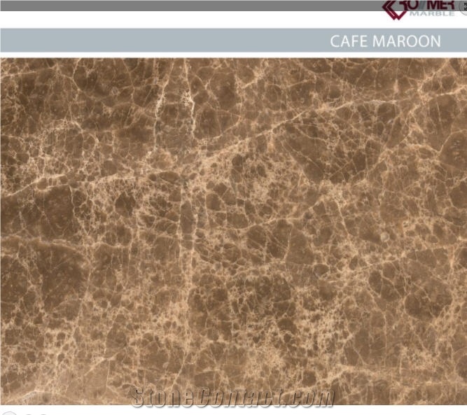 Romer Cafe Maroon Marble Slabs, Tiles