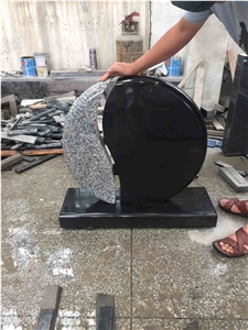 Brown & Black Granite Headstones, G623 & Shanxi Black