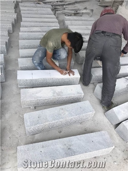 G623 Chinese Bianco Granite White Kerbstone