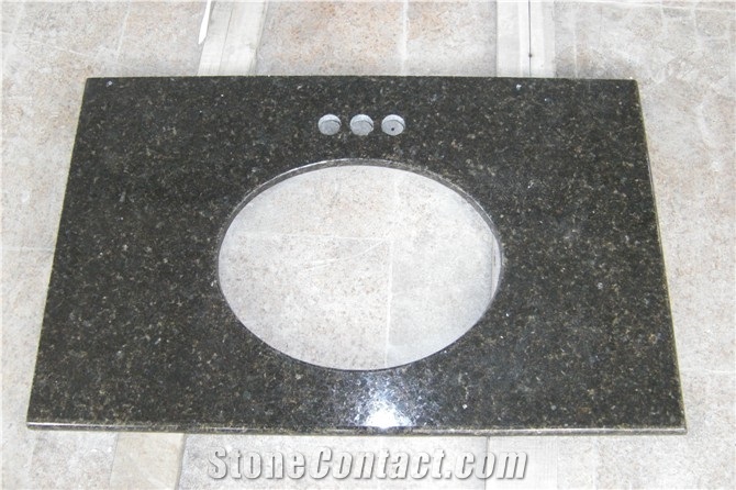 Verde Ubatuba Granite Vanity Top