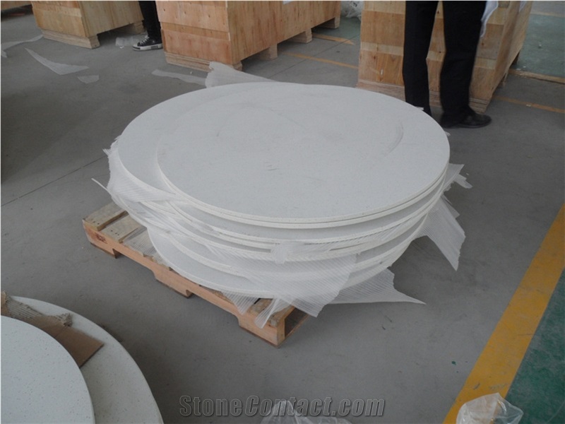 White Quartz Table Top, Countertop