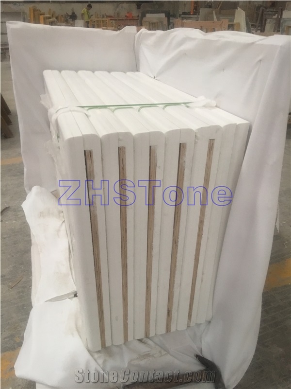 Pure White Quartz Bath Countertops Vanity Top