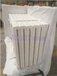Pure White Quartz Bath Countertops Vanity Top