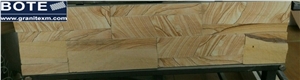 Unique Yellow Vein Sandstone Cultural Stone Feature Wall Stone Ledge