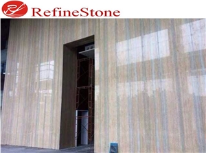 Italian Blue Travertine Slabs Tiles For Wall Floor
