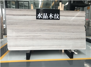 Crystal Wooden Blue Vein Marble Polishing Slabs,Wall Cladding Panel Floor Cover