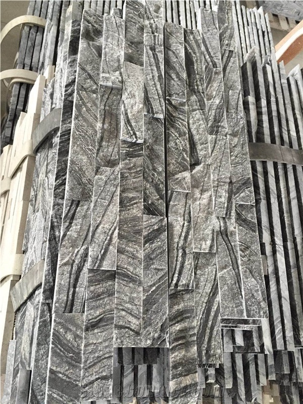 Ancient Wood Grain Marble Cultured Stone Ledge Slate Wall Cladding