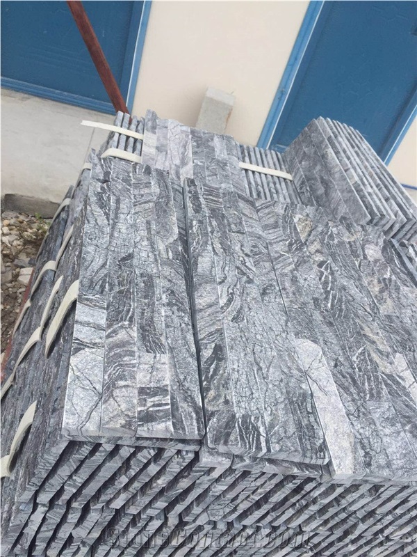 Ancient Wood Grain Marble Cultured Stone Ledge Slate Wall Cladding