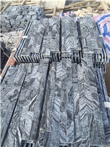 Ancient Wood Grain Marble Cultured Stone Ledge Slate Wall Cladding