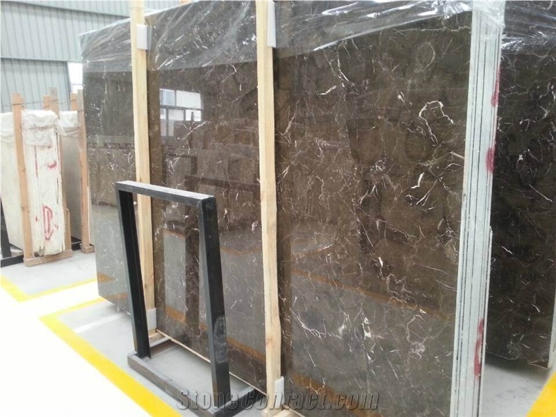 Chinese Dark Emperador Big Slabs in Stock