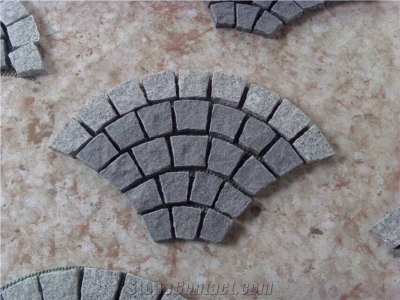 Granite G654 Flamed Cube Stone Pavers