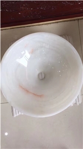 Polished White Onyx Sink & Basin