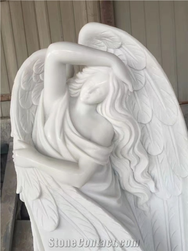 Angel Statue Sculpture,White Marble Sculpture,Human Sculptures