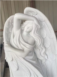 Angel Statue Sculpture,White Marble Sculpture,Human Sculptures