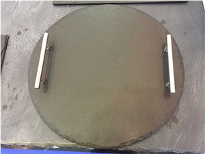 Black Slate Plate Kitchen Utensils Serving Plates Tray