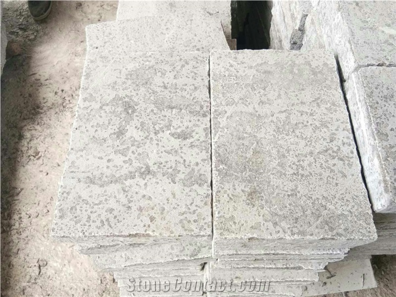 Blue Stone Floor Tiles Flamed on Top and Edges Blue Stone Covering