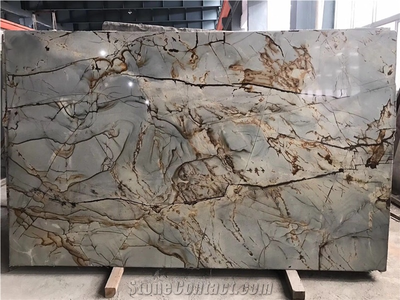 Brazil Blue Roma Quartzite Slab Solid Surface Floor