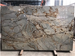 Brazil Blue Roma Quartzite Slab Solid Surface Floor