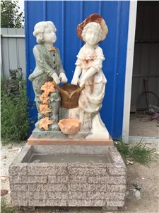Cheap Marble Garden Fountain,Western Handcarved Outdoor Fountains