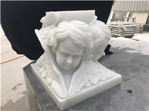 Cheap White Marble Angel Sculptures&Statues for Church Decoration