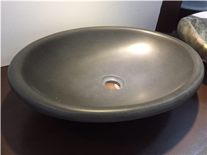 China Black Granite Basin and Sink,Vessel Sink,Round Wash Basin