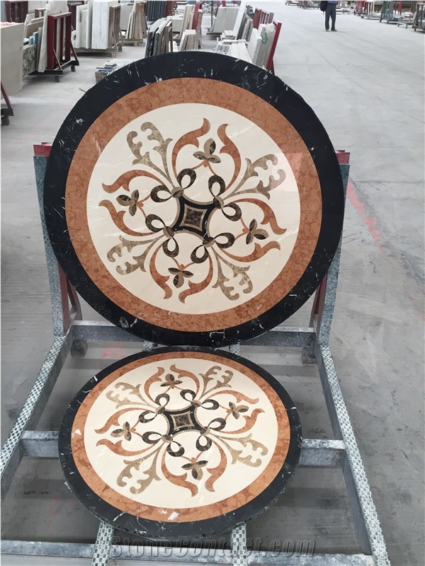 Custom Design Marble Waterjet Medallioins for Flooring