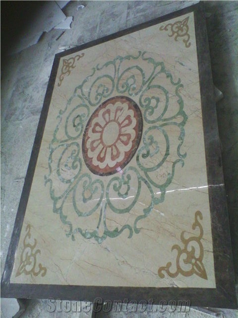 Flooring Marble Square Medallions Bulding Decration