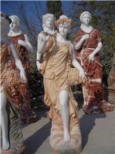 Girl"S Women Sculpture,Human Statue,Cheap Multicolor Marble Sculptures