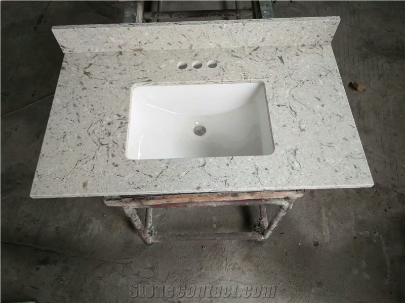 Grey Quartz Master Bath Tops Corian Quartz Bath Top