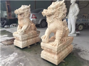 Pink Marble Lion Sculptures,Animal Sculpture Marble,Landscape Statues