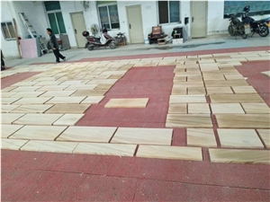 Teakwood Sandstone Walling Tiles Building Stone