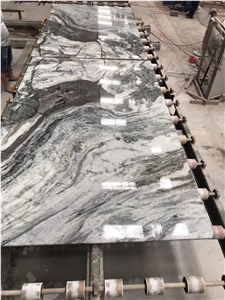 White Grey Marble Slab