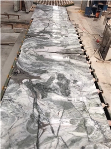 White Grey Marble Slab