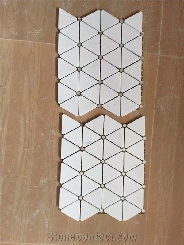 White Marble Mosiac, Ariston White Marble Mosaic