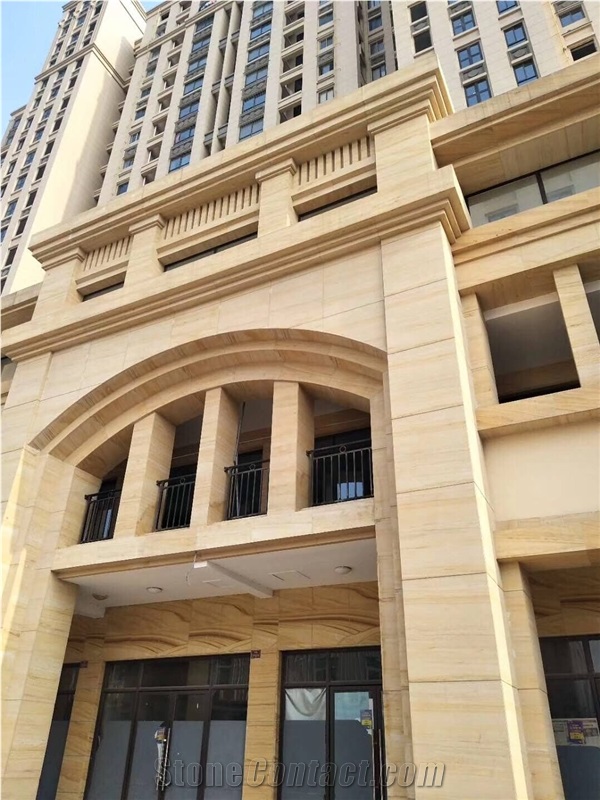 Yellow Teakwood Sandstone Balustrade Project