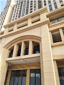 Yellow Teakwood Sandstone Balustrade Project