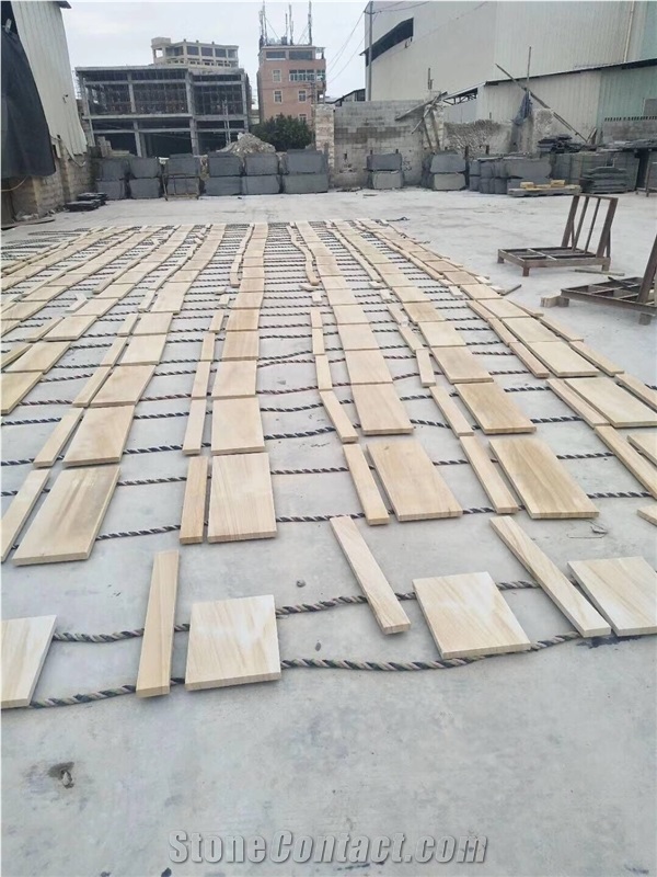 Yellow Teakwood Sandstone Balustrade Project