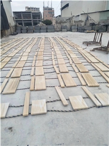 Yellow Teakwood Sandstone Balustrade Project