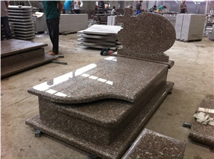 China New G664 G648 Granite Poland Simple Design Tombstone Headstone